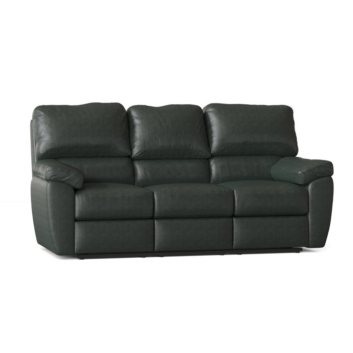 Omnia Leather Vercelli 82" Genuine Leather Pillow Top Arm Reclining